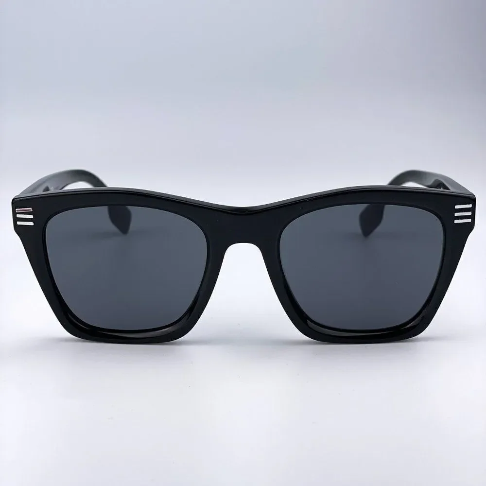SALE! NEW Burberry BE4348 Cooper 300187 Black Dark Gray Square Unisex Sunglasses